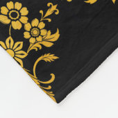 ラグジュアリー人気があるエレガントフローラコレクション フリースブランケット (角)