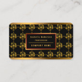 ラグジュアリー人気があるエレガントフローラコレクション 名刺 (正面)