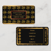 ラグジュアリー人気があるエレガントフローラコレクション 名刺 (正面/裏面)