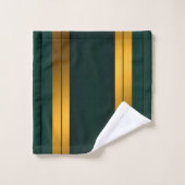 ラグジュアリー人気があるグリーン金ゴールドリネンテクスチャコレクション バスタオルセット (ウォッシュタオル)