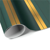 ラグジュアリー人気があるグリーン金ゴールドリネンテクスチャコレクション ラッピングペーパー (ロールコーナー)