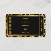 ラグジュアリー人気があるフローラエレガントコレクション 名刺 (裏面)