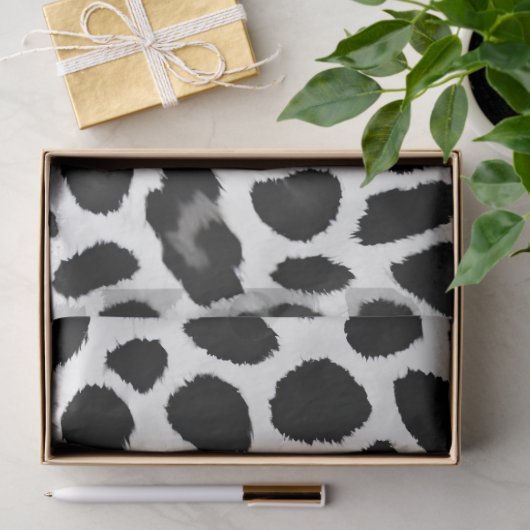 ラグジュアリー人気があるホワイトレオパードコレクシエレガントョン 薄葉紙 (ギフト)