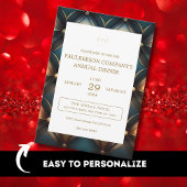 ラグジュアリー企業のカンパニービジネス年次ディナー 招待状