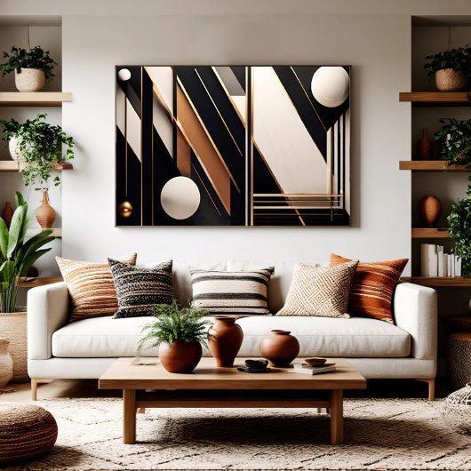 ラグジュアリー図形 ポスター