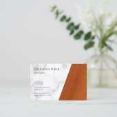ラグジュアリー大理石ウッドミニマルモダンリスト 名刺 (スタンド正面)