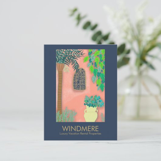 ラグジュアリー実在エスティエージェント不動産仲介業者プロパティマネージャ ポストカード (スタンド正面)