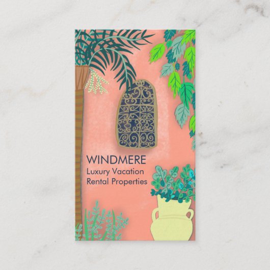 ラグジュアリー実在エスティエージェント不動産仲介業者プロパティマネージャ 名刺 (正面)