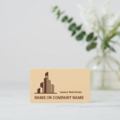 ラグジュアリー実在エステートエージェント不動産仲介業者 名刺 (スタンド正面)