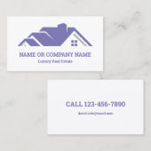 ラグジュアリー実在エステートエージェント不動産仲介業者 名刺 (正面/裏面)