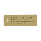 ラグジュアリー実在エステートエージェント差出人住所ラベル ラベル (正面)
