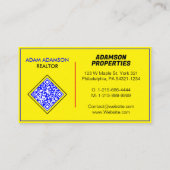 ラグジュアリー実在エステートエージェント(Create QR)不動産仲介業者 名刺 (裏面)