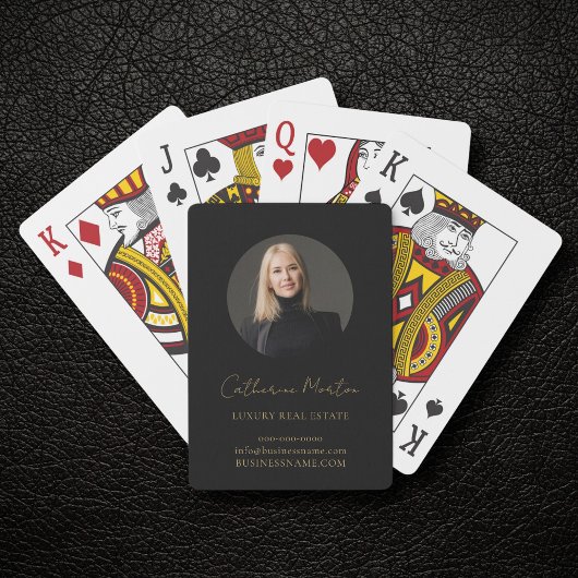 ラグジュアリー実在エステートシックなブラック金ゴールド写真 トランプ