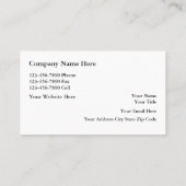 ラグジュアリー実在エステート名刺 名刺 (裏面)