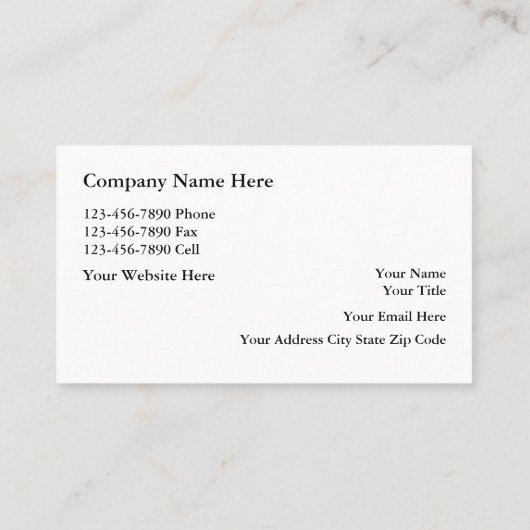 ラグジュアリー実在エステート名刺 名刺 (裏面)