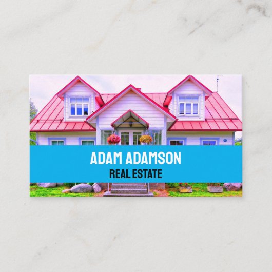 ラグジュアリー実在エステート（QRコード）ハ最高のウス不動産仲介業者 名刺 (正面)