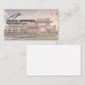 ラグジュアリー実在エテート | ホームルーフロゴ 名刺 (正面/裏面)