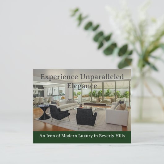 ラグジュアリー実在エテート ポストカード (スタンド正面)