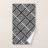 ラグジュアリー幾何学的ギリシャの蛇行バスルームのタオルのセット バスタオルセット (ハンドタオル)