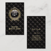 ラグジュアリー弁護士弁護士ダークローオフィス 名刺 (正面/裏面)