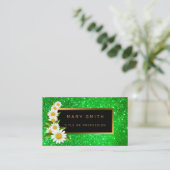 ラグジュアリー最高のグ人気があるリー金ゴールドグリッター 名刺 (スタンド正面)