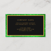 ラグジュアリー最高のグ人気があるリー金ゴールドグリッター 名刺 (裏面)