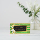 ラグジュアリー最高のグ人気があるリー金ゴールドグリッター 名刺 (スタンド正面)