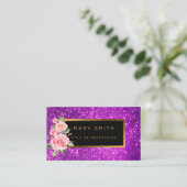 ラグジュアリー最高のパープ人気があるル金ゴールドグリッター 名刺 (スタンド正面)