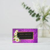 ラグジュアリー最高のパープ人気があるル金ゴールドグリッター 名刺 (スタンド正面)