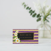 ラグジュアリー最高のパープ人気があるル金ゴールドグリッター 名刺 (スタンド正面)