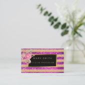 ラグジュアリー最高のパープ人気があるル金ゴールドグリッター 名刺 (スタンド正面)