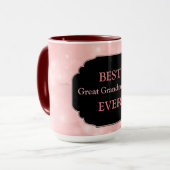 ラグジュアリー最高のピック素晴らしスおばあちゃんエバーデザイン マグカップ (正面左)