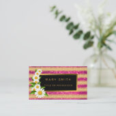 ラグジュアリー最高のピ人気があるンク金ゴールドグリッター 名刺 (スタンド正面)