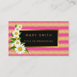 ラグジュアリー最高のピ人気があるンク金ゴールドグリッター 名刺