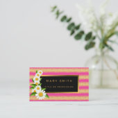 ラグジュアリー最高のピ人気があるンク金ゴールドグリッター 名刺 (スタンド正面)