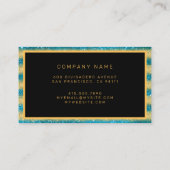 ラグジュアリー最高のブ人気があるルー金ゴールドグリッター 名刺 (裏面)