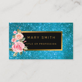 ラグジュアリー最高のブ人気があるルー金ゴールドグリッター 名刺