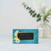 ラグジュアリー最高のブ人気があるルー金ゴールドグリッター 名刺 (スタンド正面)