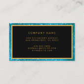 ラグジュアリー最高のブ人気があるルー金ゴールドグリッター 名刺 (裏面)