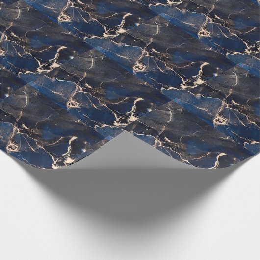 ラグジュアリー流体アート:抽象芸術アルコール – インク ラッピングペーパー (角)