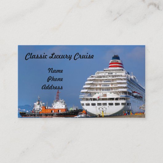 ラグジュアリー海クルーズライナー 名刺 (正面)