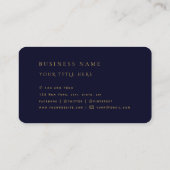 ラグジュアリー王室のゴールデンラウンド抽象芸術プロフェッショナル 名刺 (裏面)