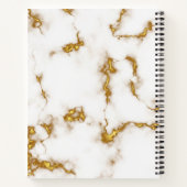 ラグジュアリー王室のマーブルモノグラムビジネスデザイン ノートブック (裏面)