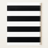 ラグジュアリー白黒ランジェリーブティックロモダンゴ プランナー手帳 (裏面)