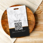 ラグジュアリー白黒金ゴールドマーブルプロフェッショナル公証人 バッジ