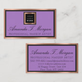 ラグジュアリー結婚サービスのイベント生産バイオレット 名刺 (正面/裏面)