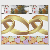 ラグジュアリー結婚ズエレガントなウェディングリングラッピング紙 ラッピングペーパー (フラット)