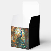 ラグジュアリー結婚ズ:孔雀ステンドグラスの好意ボックス フェイバーボックス (オープン)