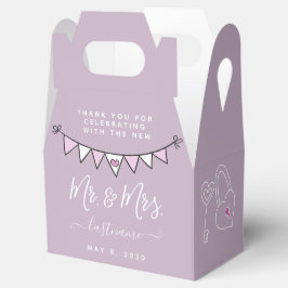 ラグジュアリー結婚式の引き出物お客様のための箱を優先 フェイバーボックス