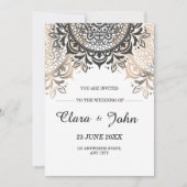 ラグジュアリー結婚式招待状, エレガント ミニマル 結婚式招待状 招待状 (正面)